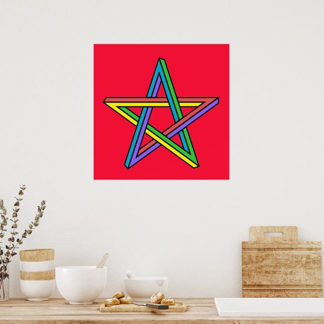 Poster Magique Pentacle (Cuisine)