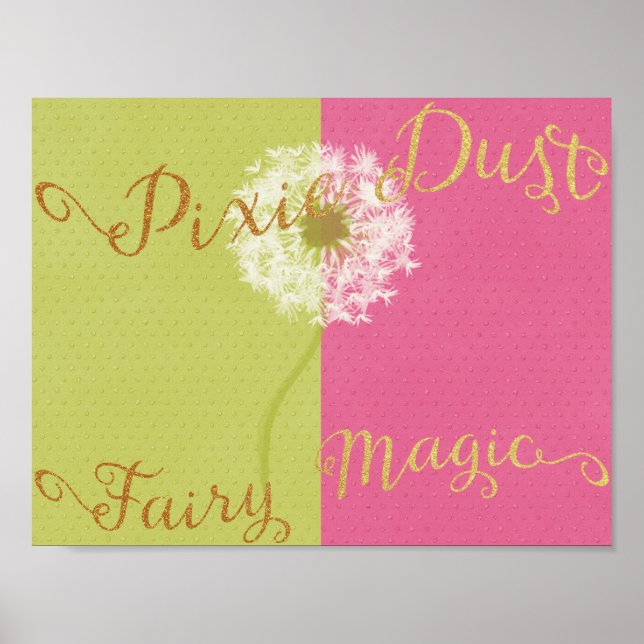 Poster magique Pixie Dust & Fairy (Devant)