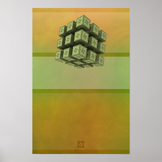 Poster Magnétisme Abstrait 04 Humeur 01 : L'esprit du déb (Devant)