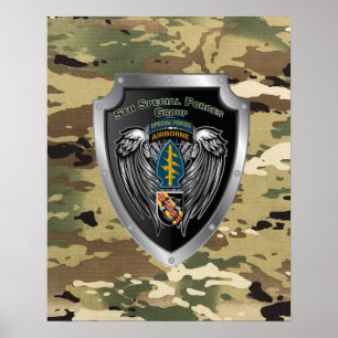 Poster Magnifique 5e Groupe des forces spéciales (aéropor