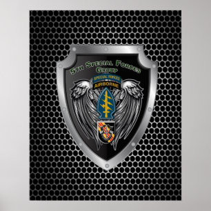 Poster Magnifique 5e Groupe des forces spéciales (aéropor