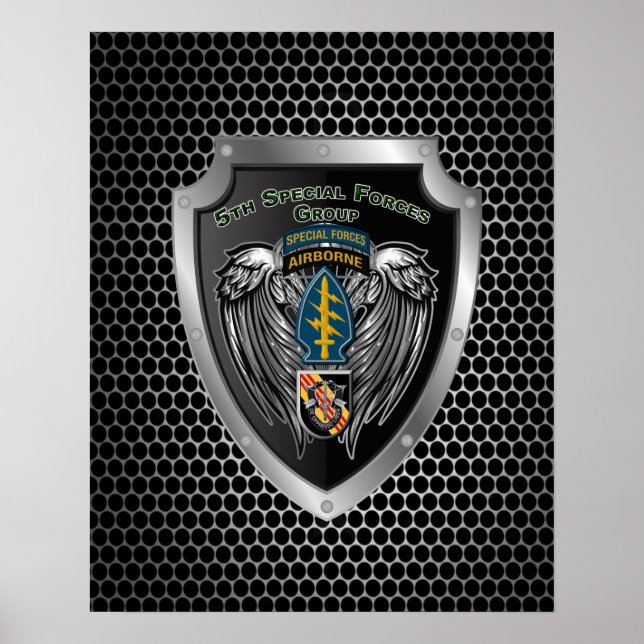 Poster Magnifique 5e Groupe des forces spéciales (aéropor (Devant)