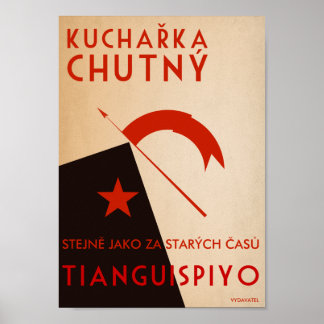 Poster Magnifique carnet de cuisines.