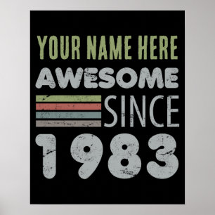 Poster Magnifique depuis 1983 40e anniversaire