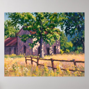 Poster Magnifique ferme d'automne en Illinois