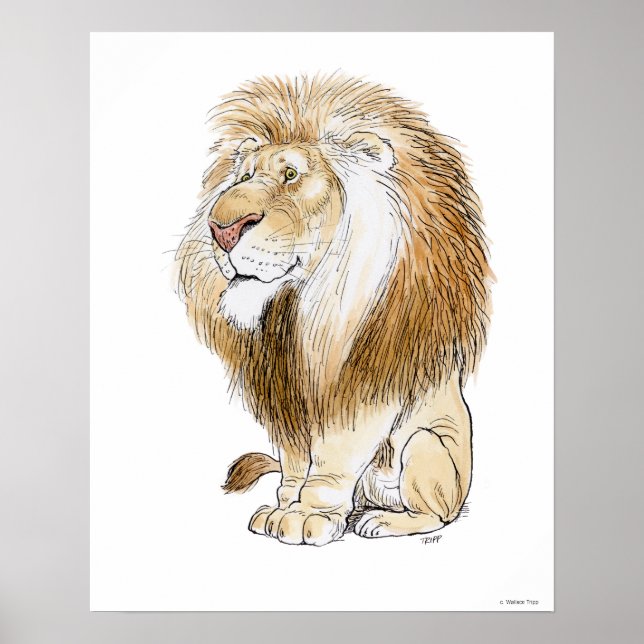 Poster Magnifique Lion Imprimer par Wallace Tripp (Devant)