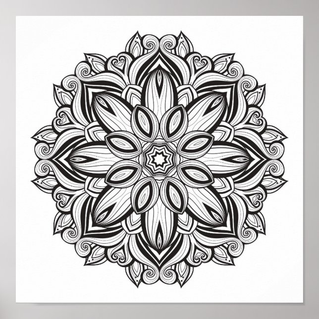 Poster Magnifique Mandala 2 (Devant)