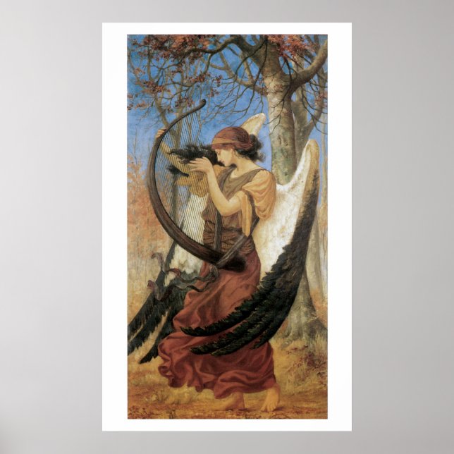 Poster Magnifique Mermaid D'Art Victorien Imprimé (Devant)