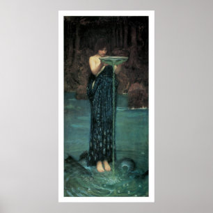 Poster Magnifique Mermaid D'Art Victorien Imprimé