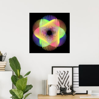 Poster Magnifique motif géométrique hikari22