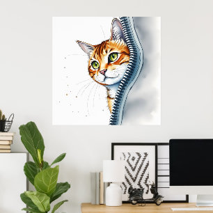 Poster Magnifique Populaire Aquarelle Cute Collection Cha