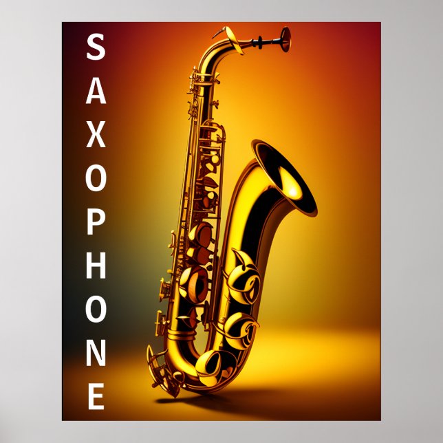 Poster Magnifiquement Crafting Saxophone Shimmering Detai (Devant)