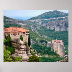 POSTER MAGNIFIQUES MÉTÉORA EN GRÈCE