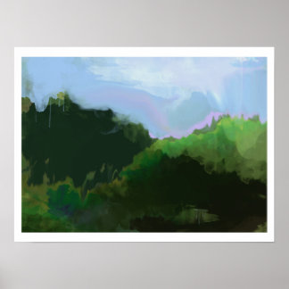 Poster magnifiques montagnes imaginaires