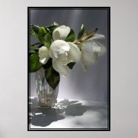 Poster Magnolia Bouquet -40x60 -autres tailles aus
