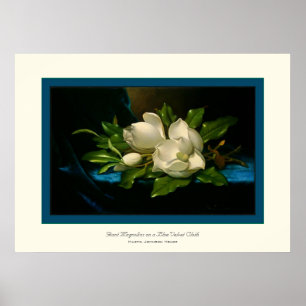 Poster Magnolias géant~ Martin Johnson Heade
