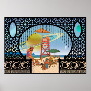 Poster Magrathea se lève de Utopia Bungalows Cytheria