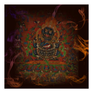 Poster Mahakala Du Bouddhisme Tibétain