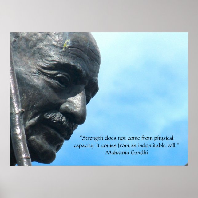 Poster Mahatma Gandhi - Citation de force (Devant)