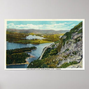 Poster Maiden Cliff View of Lake Megunticook