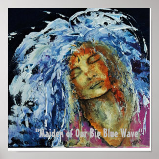 Poster "Maiden De Notre Grande Vague Bleue"