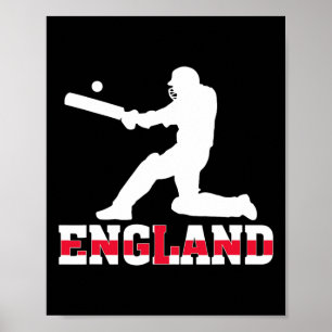 Poster Maillot de fan de cricket d'Angleterre 2025 Cricke