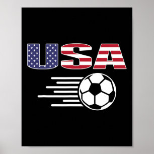 Poster Maillot de fans de football d'Amérique fière - Dra