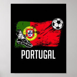 Poster Maillot drapeau du Portugal Équipe de football por