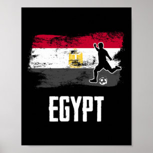 Poster Maillot du drapeau égyptien Équipe de football égy