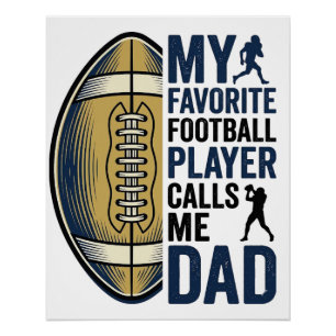 Poster Maillot Mon Joueur de Football Préféré M'appelle P