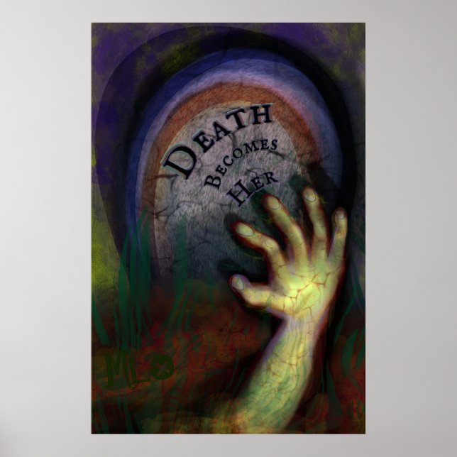 Poster Main de cimetière Zombie Rejoindre L'Art Hauné (Devant)