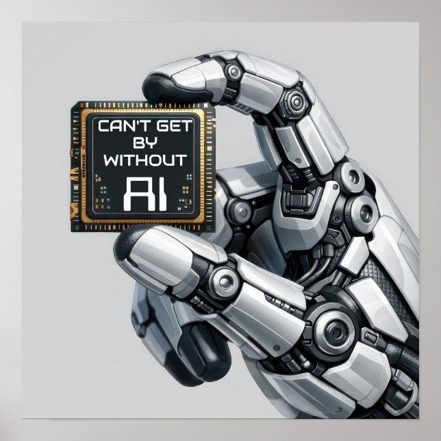 Poster Main de Robot (Devant)