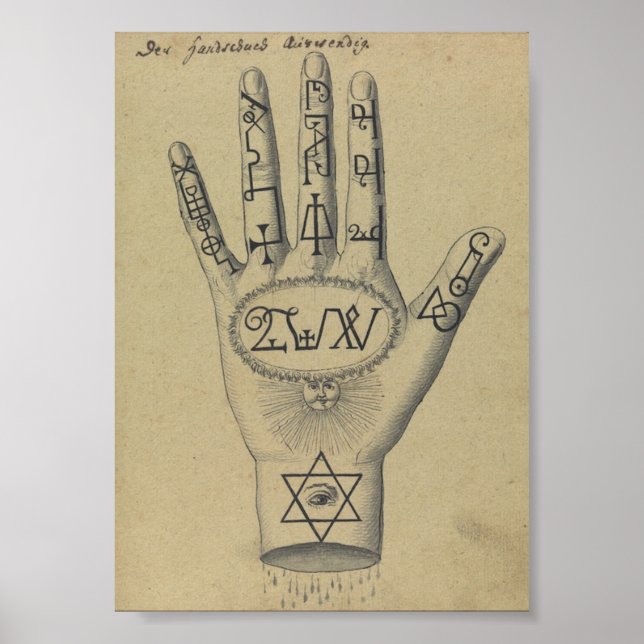 Poster Main occulte (Devant)