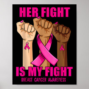 Poster Main Son Combat Est Mon Combat Conscience Du Cance