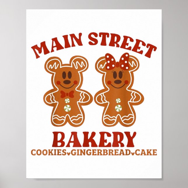 Poster Main Street Bakery Cookies Gingerbread Cake Christ (Devant)