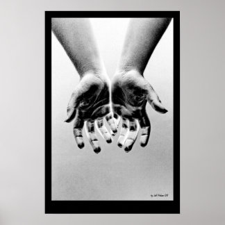 Poster main tendue