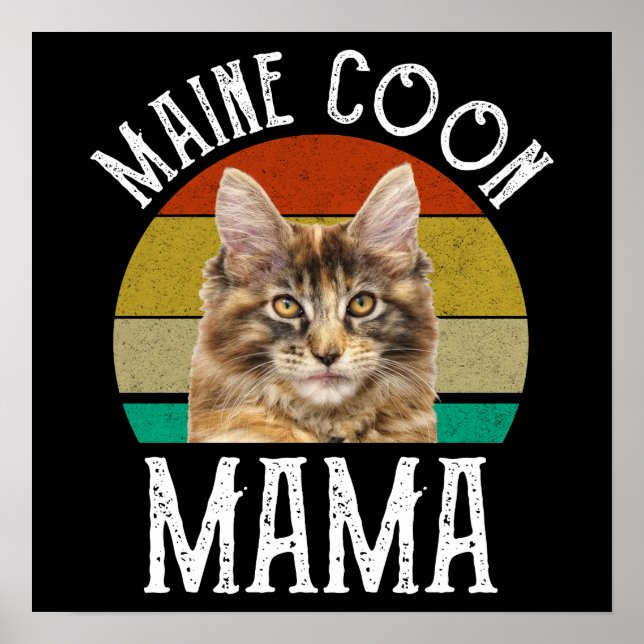 Poster Maine Coon Mama (Devant)