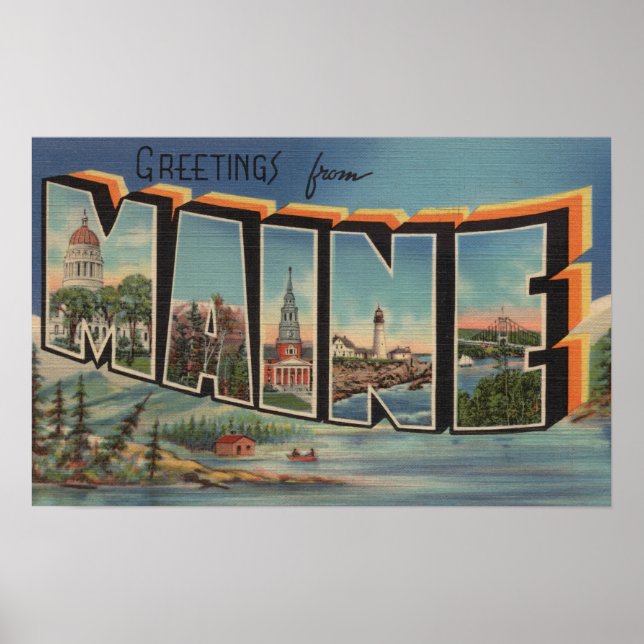 Poster Maine (Hiver)Grandes Scènes de lettres (Devant)