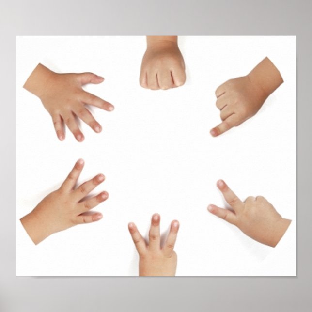 Poster Mains de bébé (Devant)