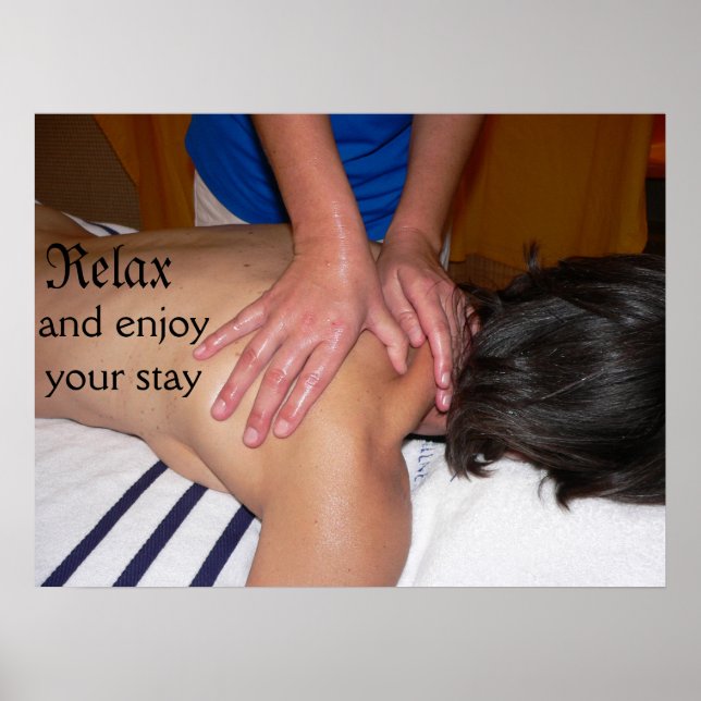 Poster Mains de massage (Devant)