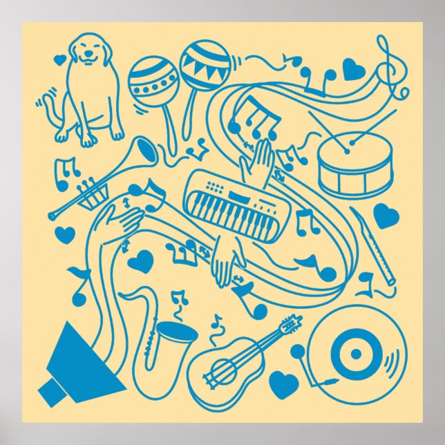 Poster Mains de musique - conception ASL (Devant)