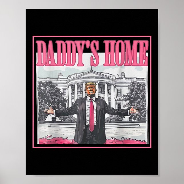 Poster Mains larges devant la Maison de Papa Blanc Pi (Devant)