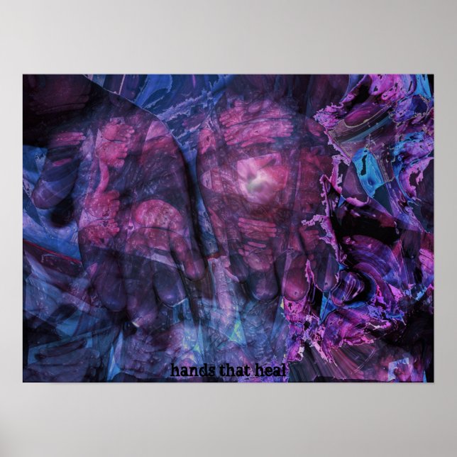 Poster mains qui guérissent (Devant)