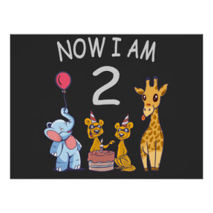 Poster Maintenant, j'ai 2 ans 2e anniversaire au Zoo