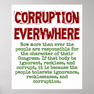 Poster Maintenant plus que jamais - Citation de corruptio
