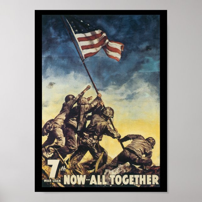 Poster Maintenant, tous ensemble la Seconde Guerre mondia (Devant)
