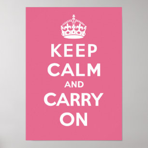Poster Maintenez calme et portez On_PINK