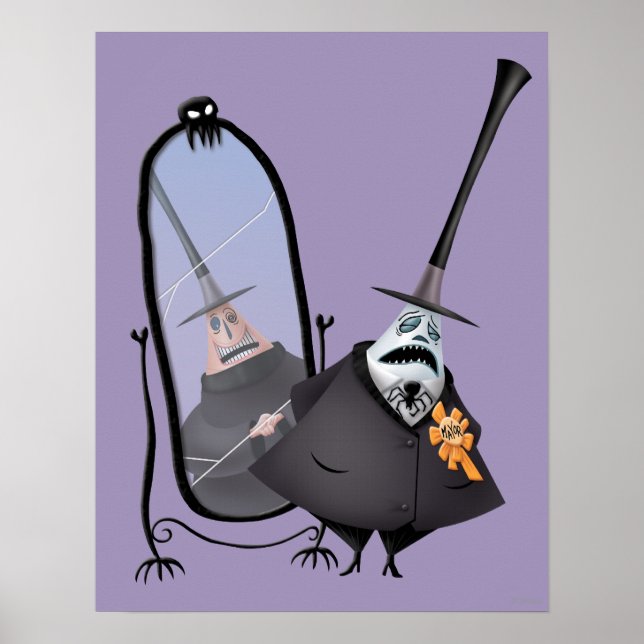 Poster Maire de Halloween | Miroir (Devant)