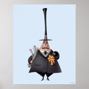 Poster Maire De Halloween   Visage souriant