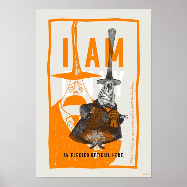 Poster Maire De La Ville D'Halloween - Seulement Un Offic (Devant)